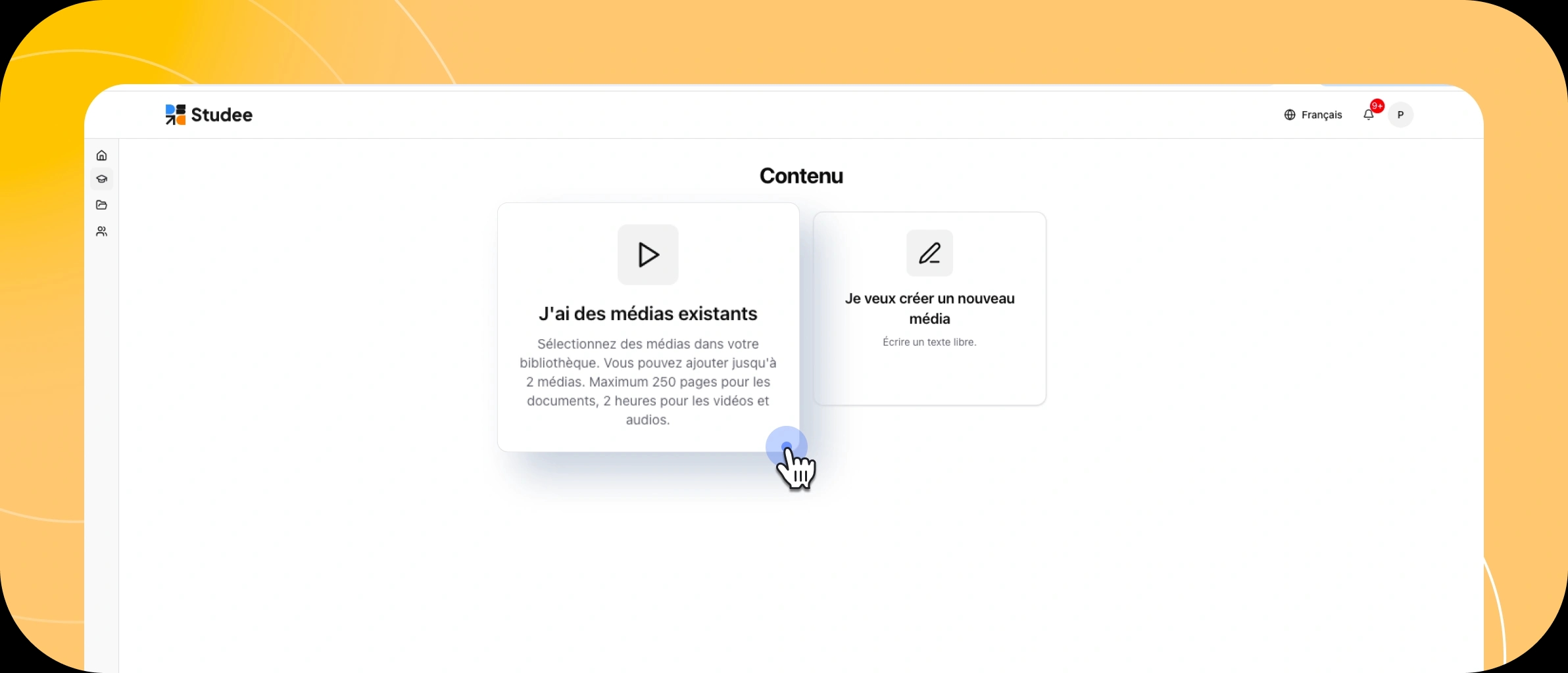 Importez vos ressources ou partez d'une idée