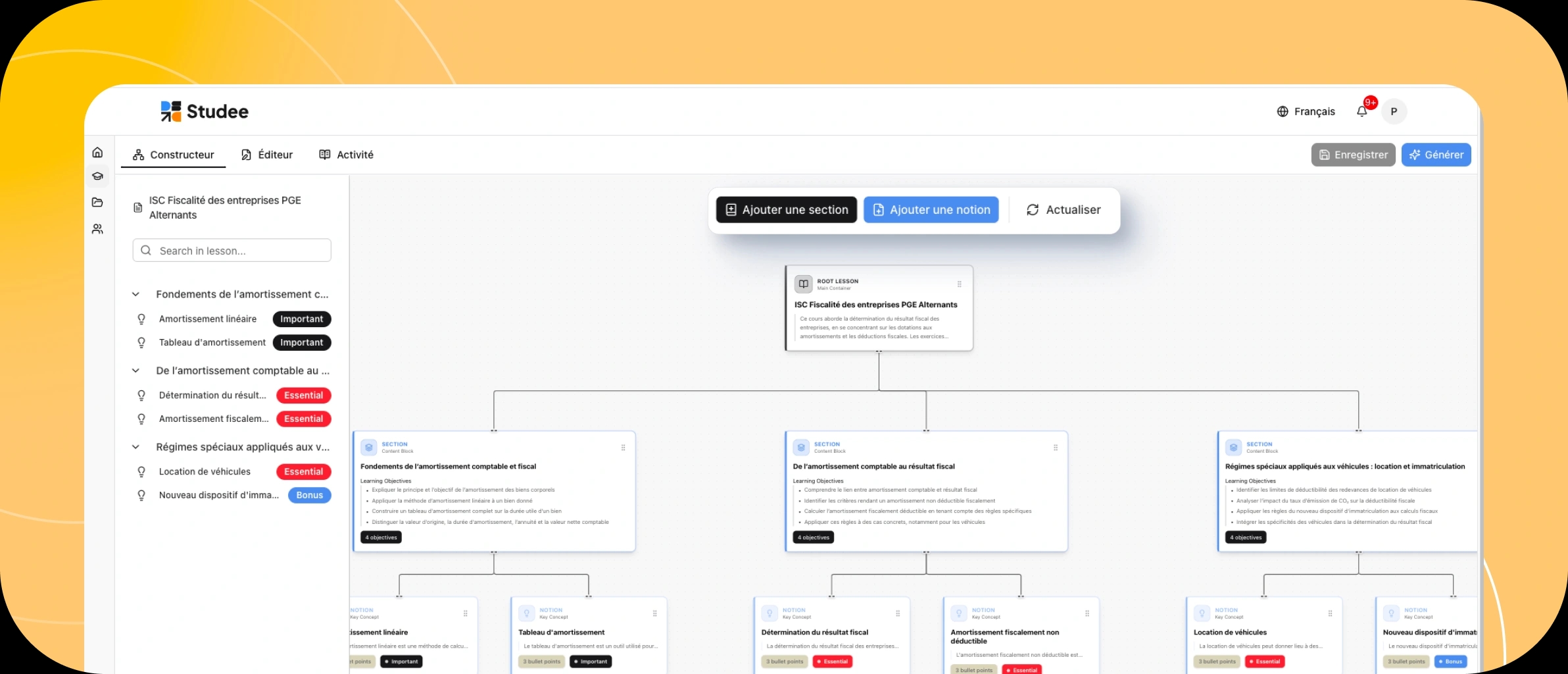 Visualisez et structurez votre module